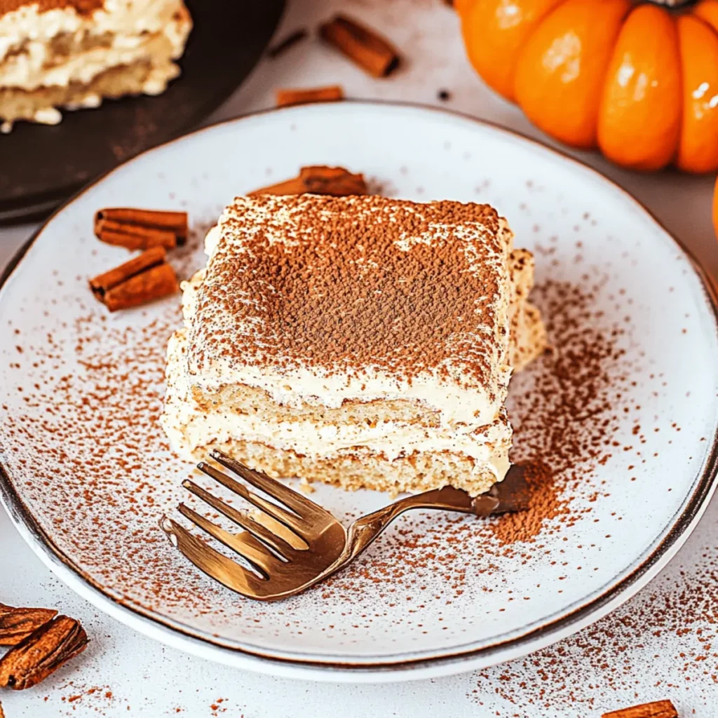 Creamy Pumpkin Tiramisu