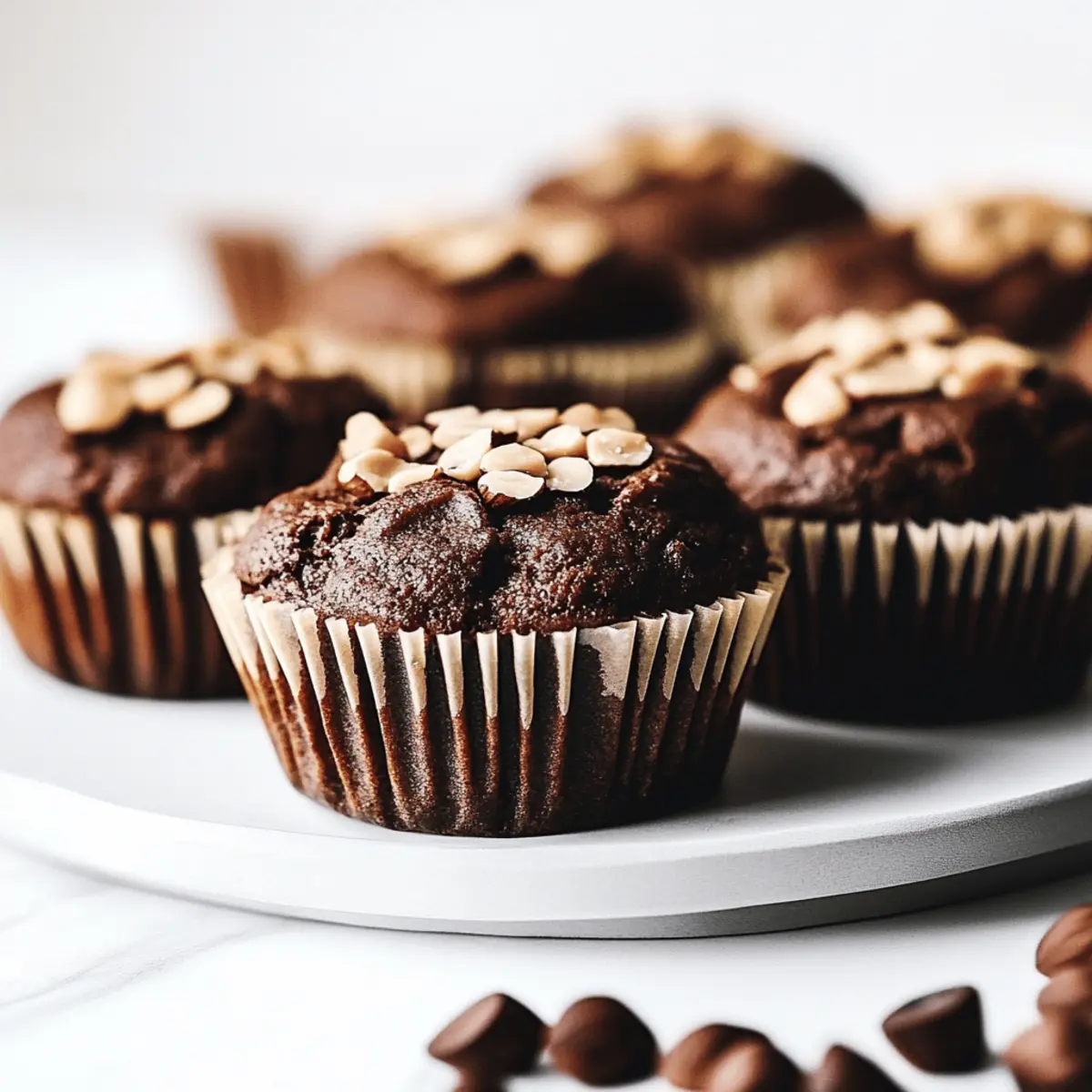 Luxurious Hazelnut Muffins with Double Chocolate Delight