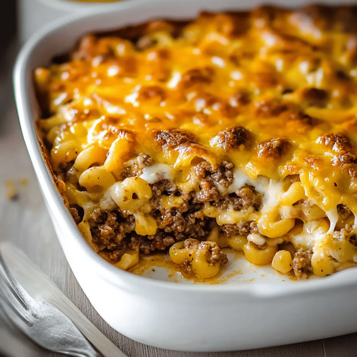 Cheeseburger Casserole