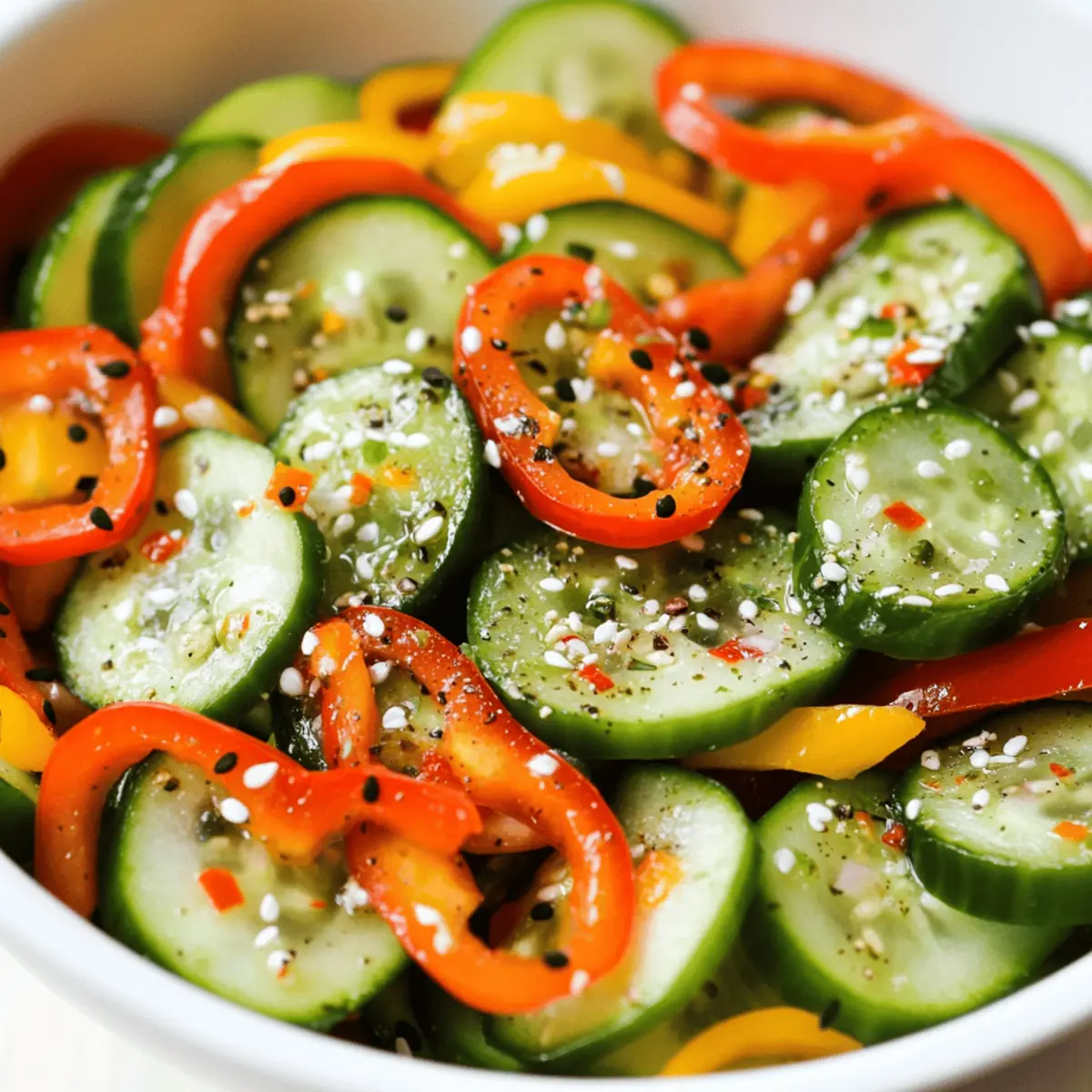 Quick and Easy Cucumber Sweet Pepper Salad for Fresh Flavor