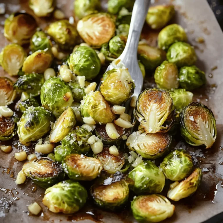 Garlic Roasted Brussels Sprouts
