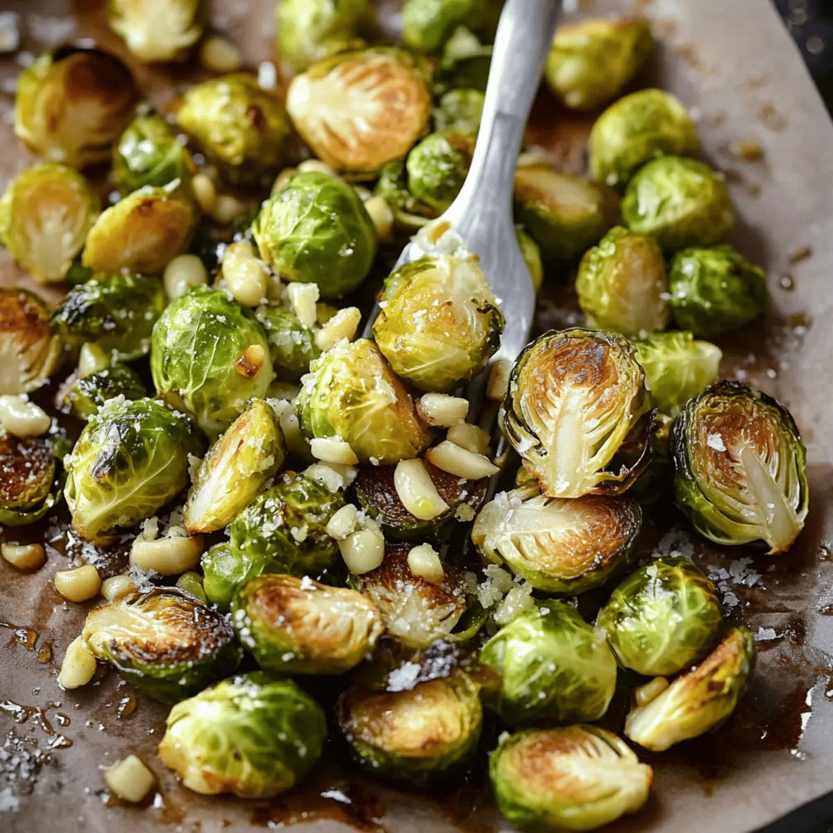 Garlic Roasted Brussels Sprouts