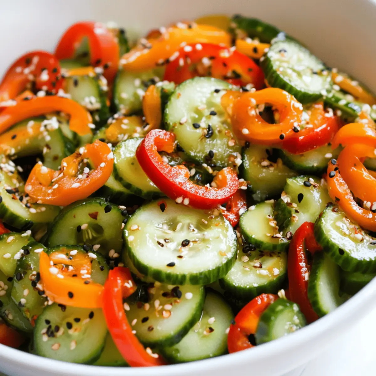 Quick and Easy Cucumber Sweet Pepper Salad for Fresh Flavor