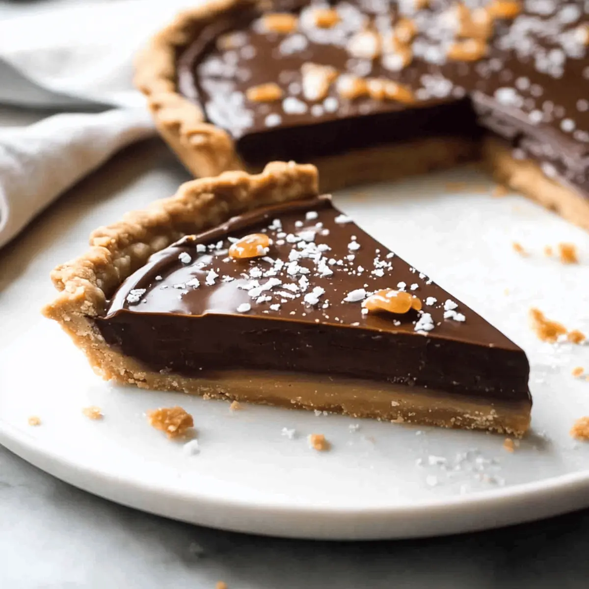 Salted Caramel Chocolate Tart