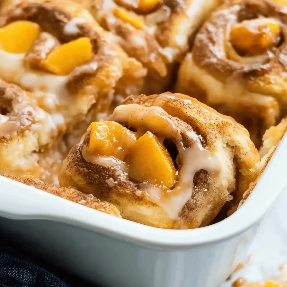Delicious Peach Cobbler Cinnamon Rolls Recipe for Sweet Cravings