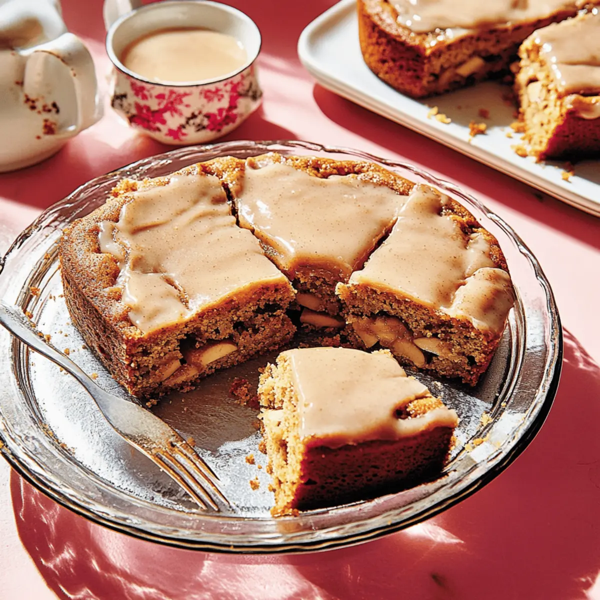 Delicious Apple Spice Cake with Brown Sugar Icing Recipe