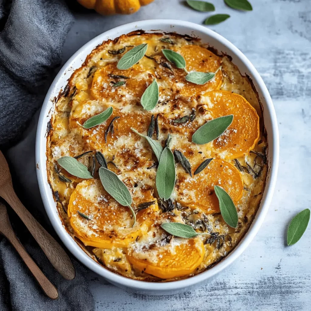 Sage Butternut Squash Gratin