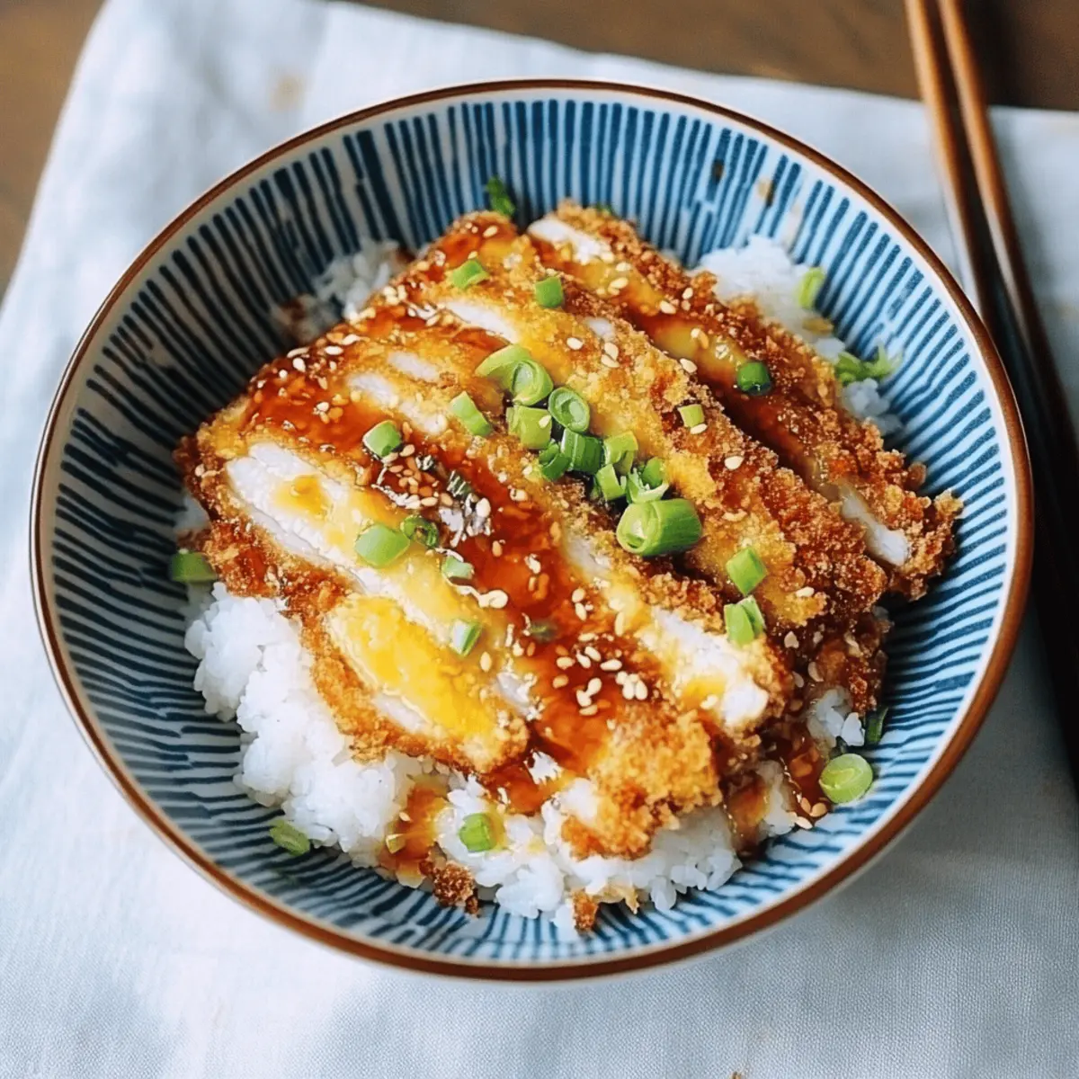 Delicious Japanese Katsu Bowls with Tonkatsu Sauce Recipe