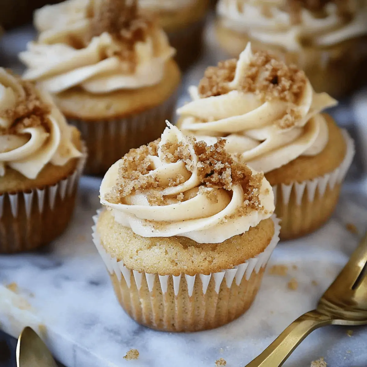 Delicious Apple Crumble Cupcakes Recipe with Creamy Frosting