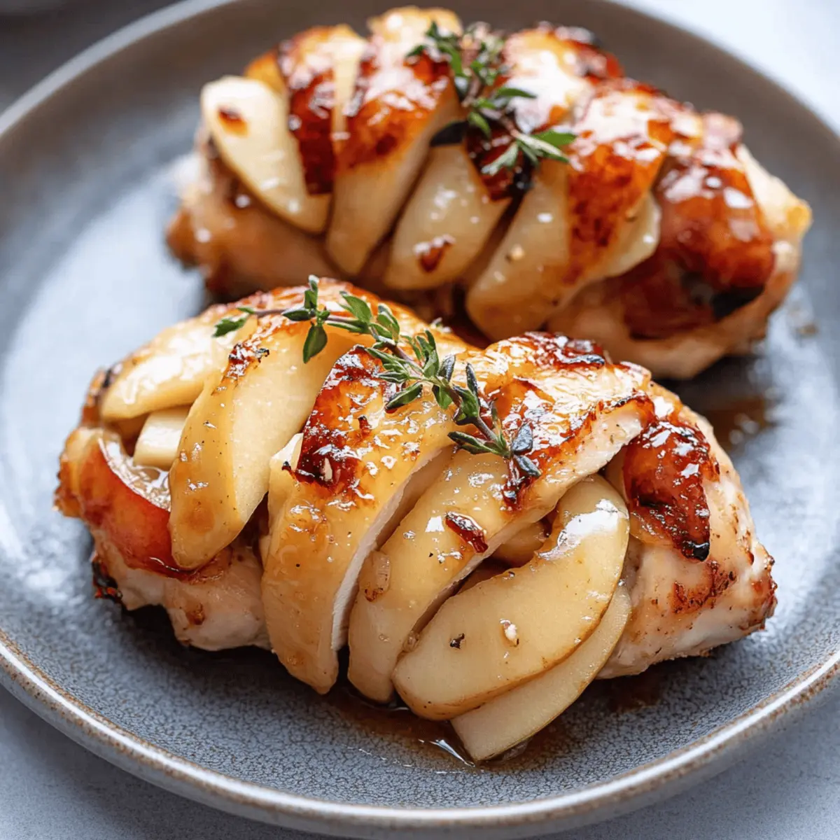 Delicious Maple Glazed Apple and Brie Stuffed Chicken Recipe