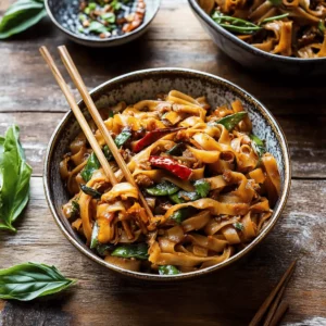 Quick and Flavorful Street-Style Thai Drunken Noodles
