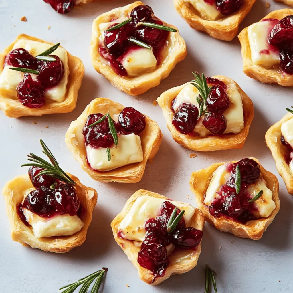 Baked Cranberry Brie Bites