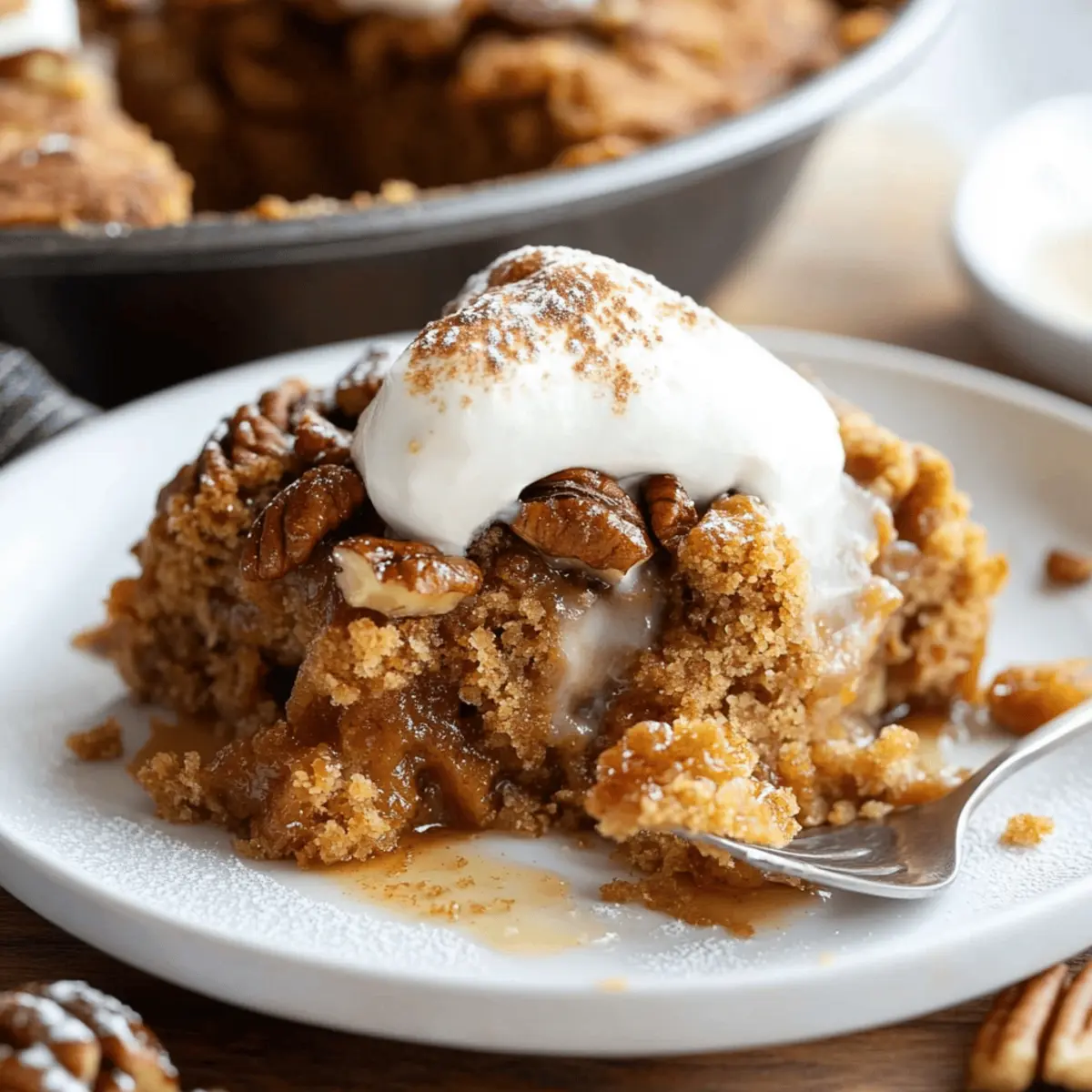 Pumpkin Pecan Cobbler