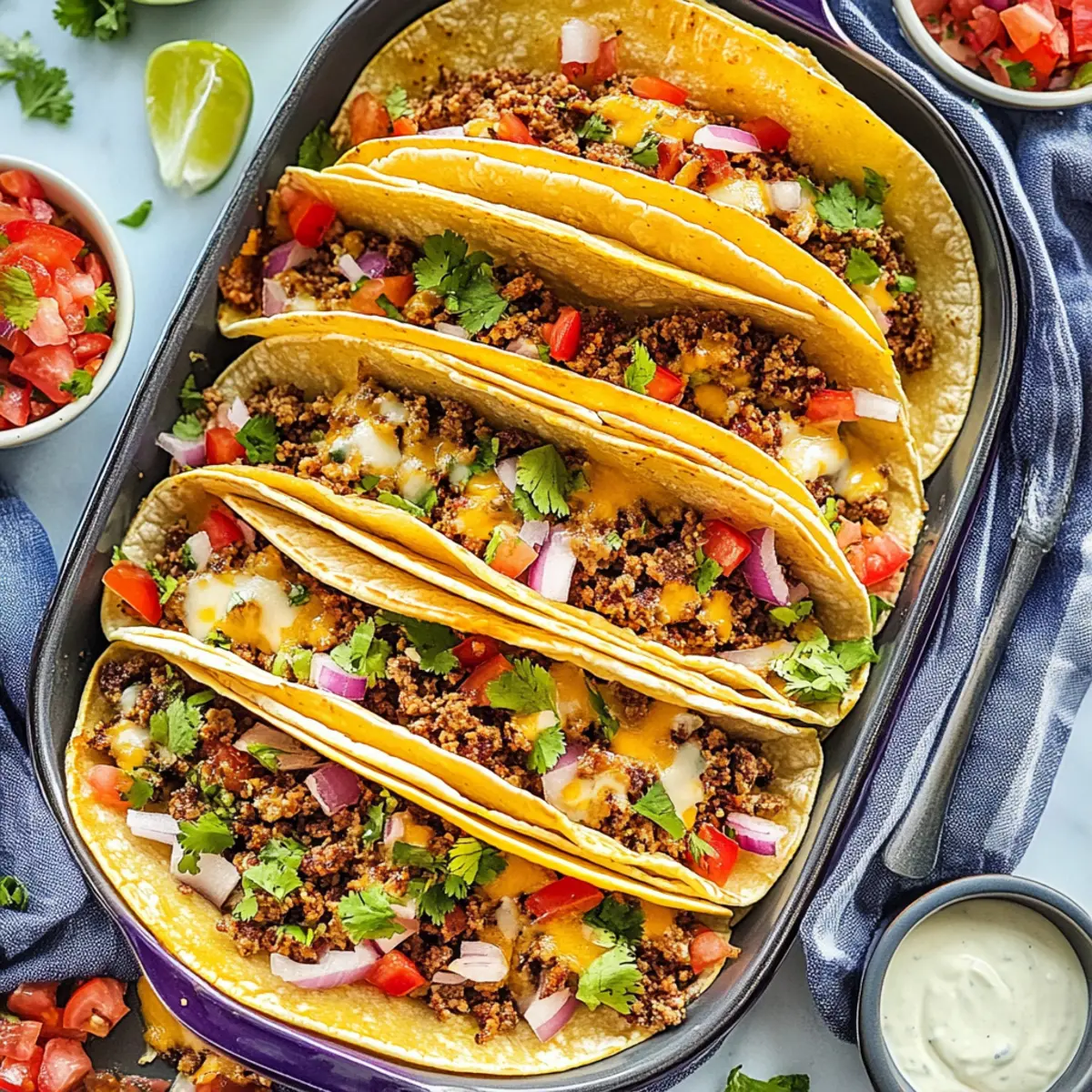 Oven-Baked Cheesy Tacos: Flavorful Beef Tacos Recipe to Try