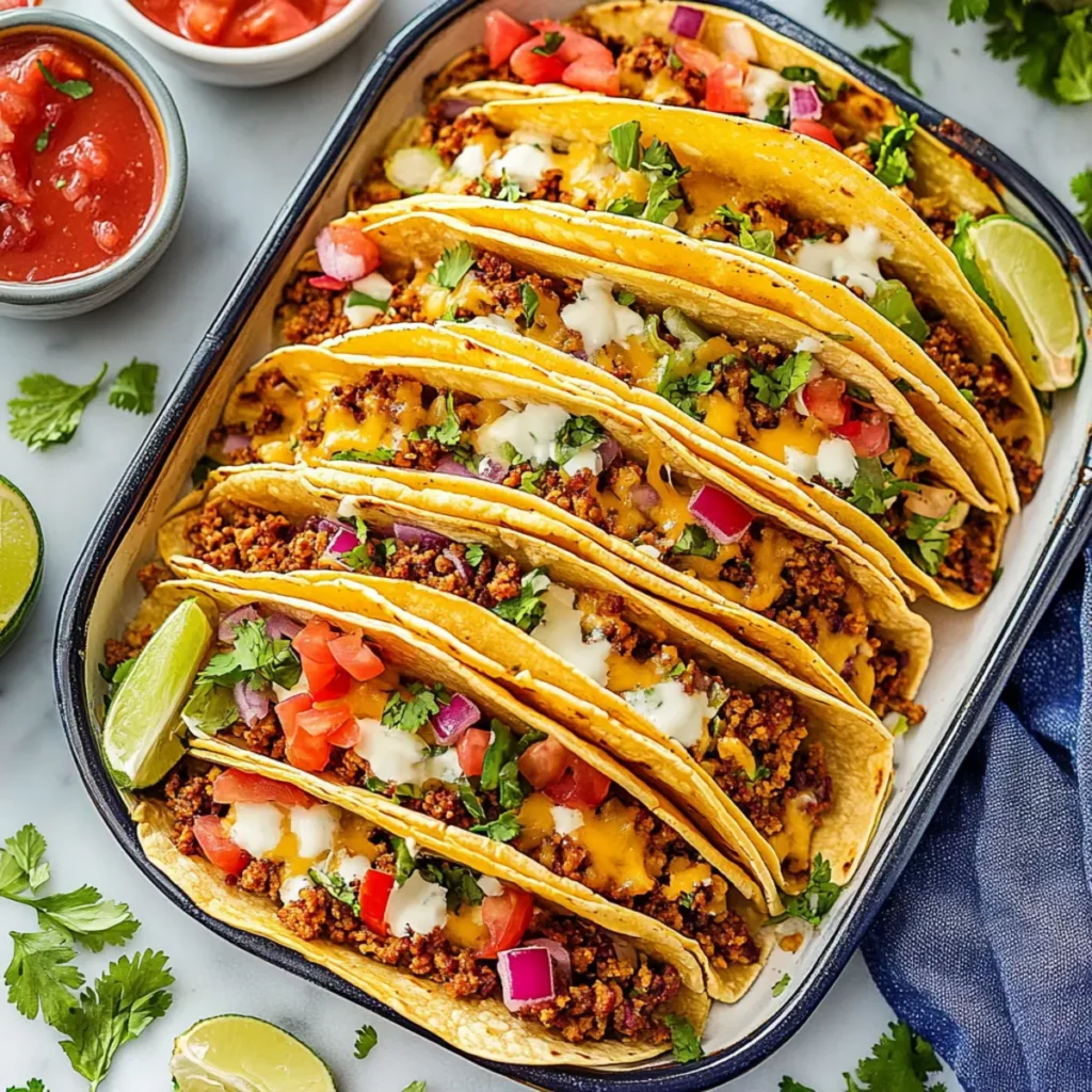 Oven-Baked Cheesy Tacos