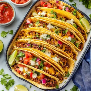 Oven-Baked Cheesy Tacos