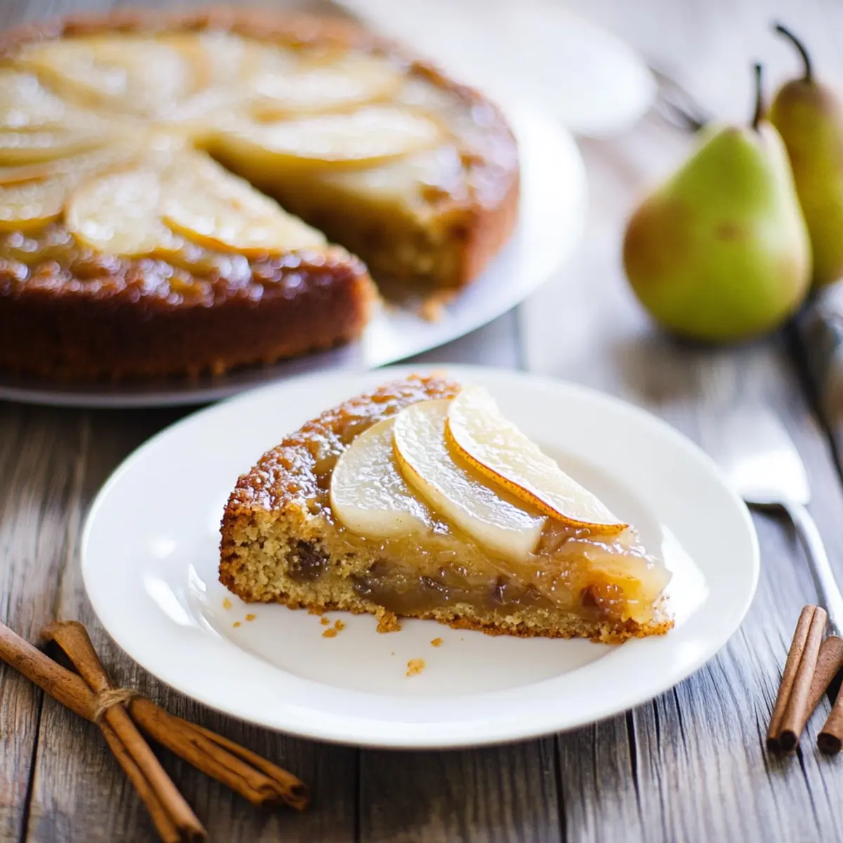 Delicious Spiced Pear Upside Down Cake Recipe for Fall Baking