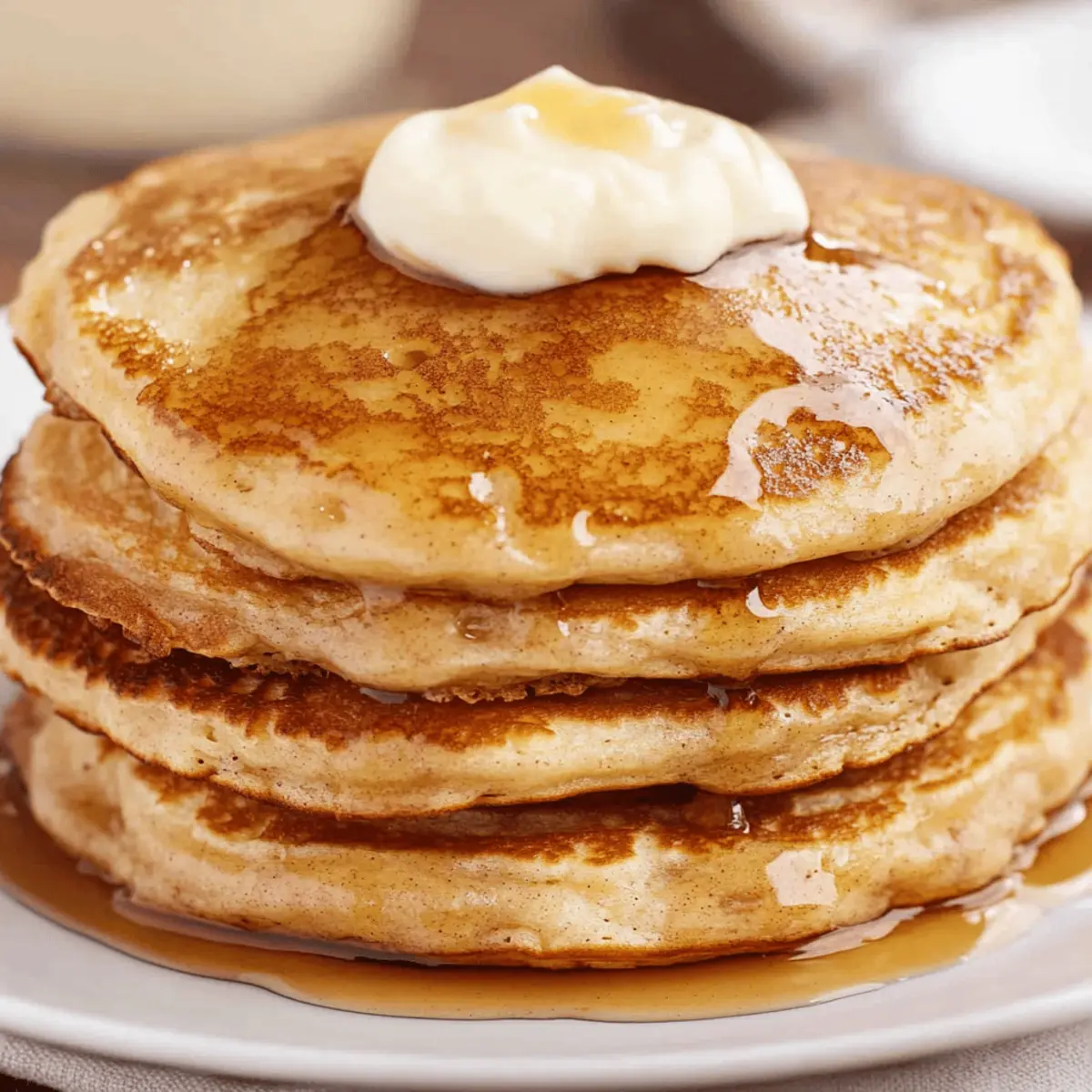 Deliciously Fluffy Vanilla Cinnamon Buttermilk Pancakes Recipe