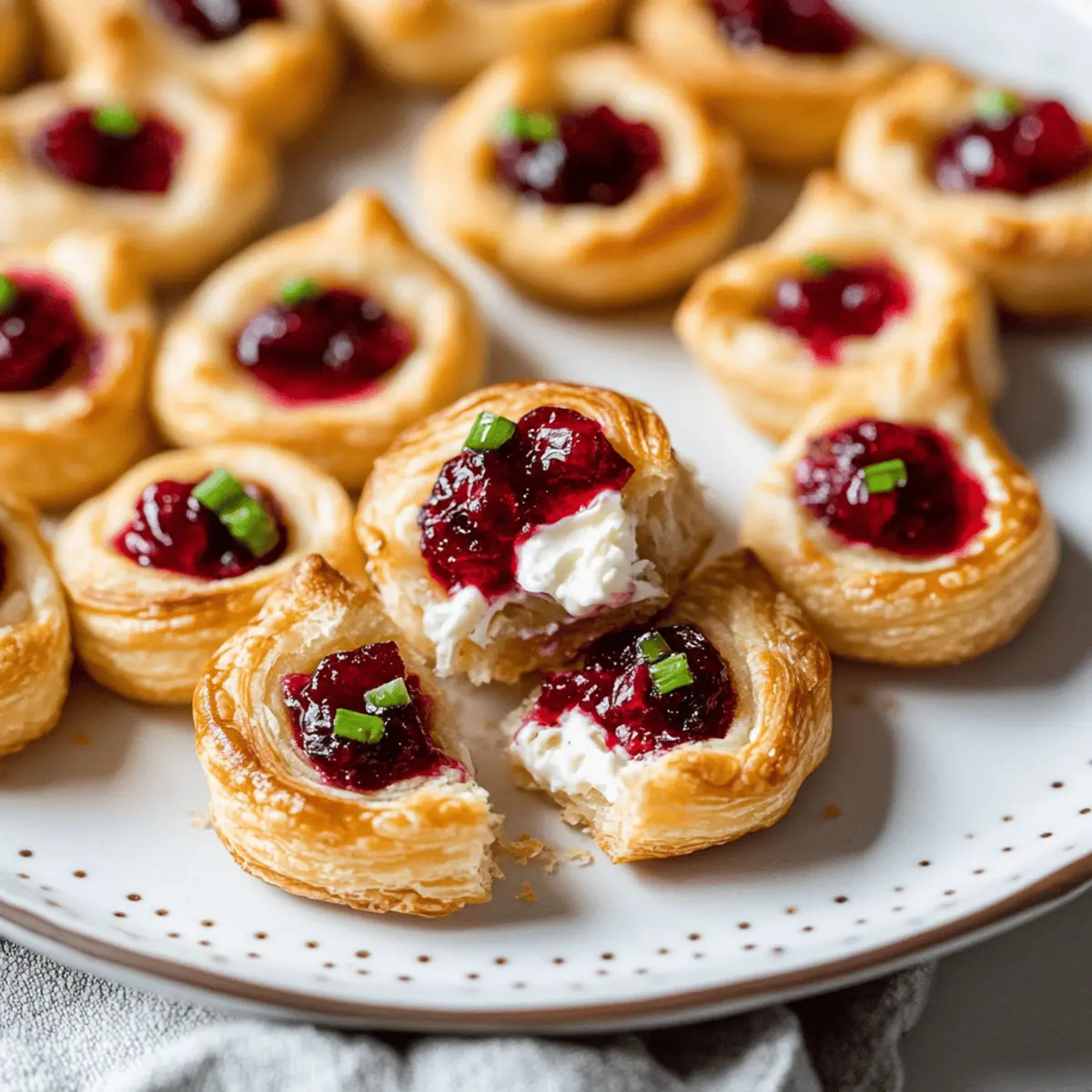 Delicious Cranberry Cream Cheese Crescent Bites for Your Parties