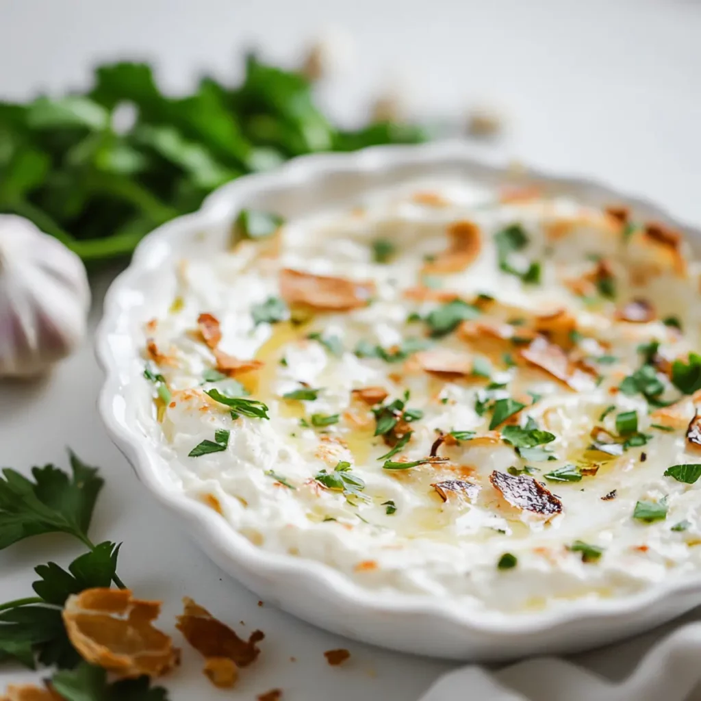 Roasted Garlic Goat Cheese Dip