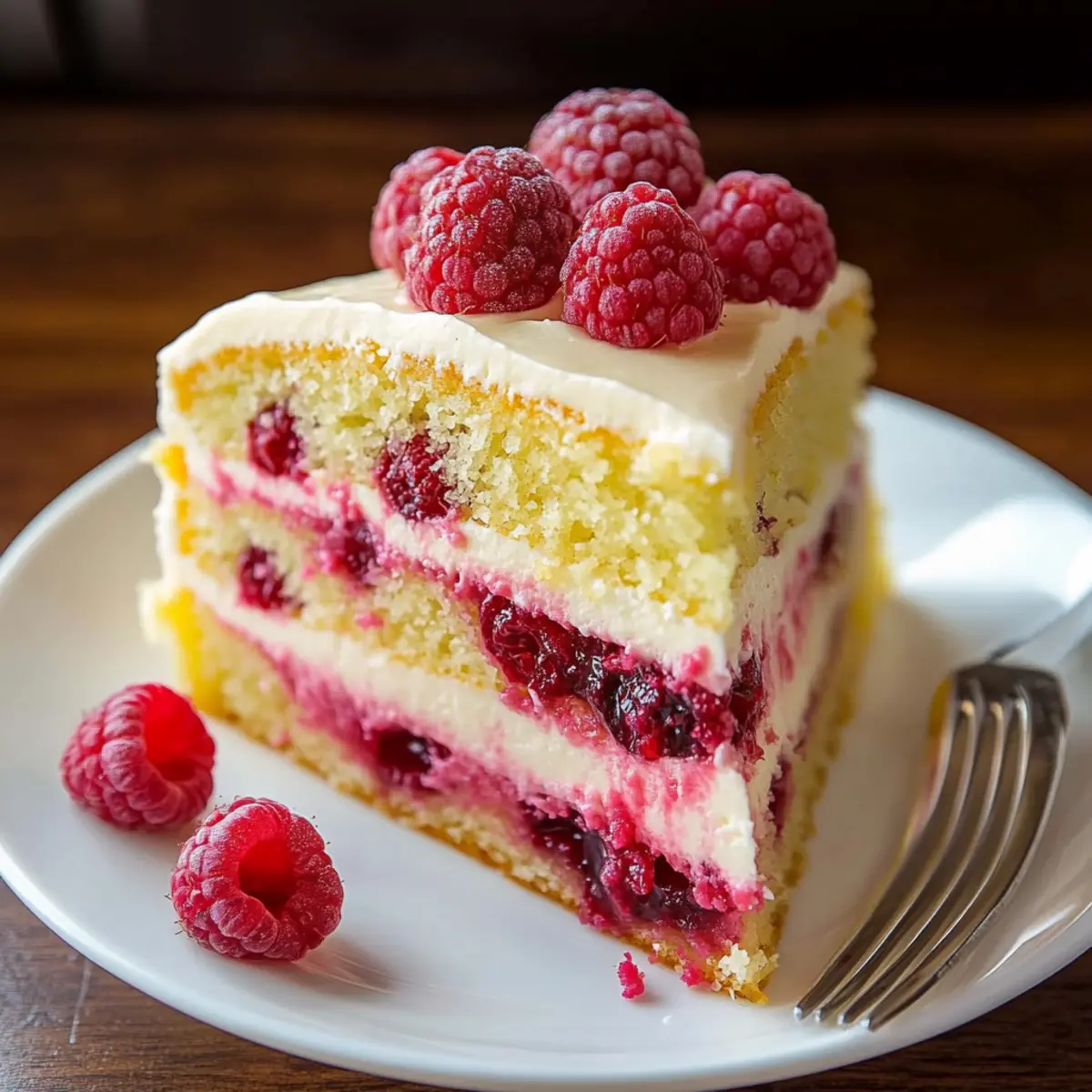 Delicious Raspberry Lemon Cake Recipe with Cream Cheese Frosting