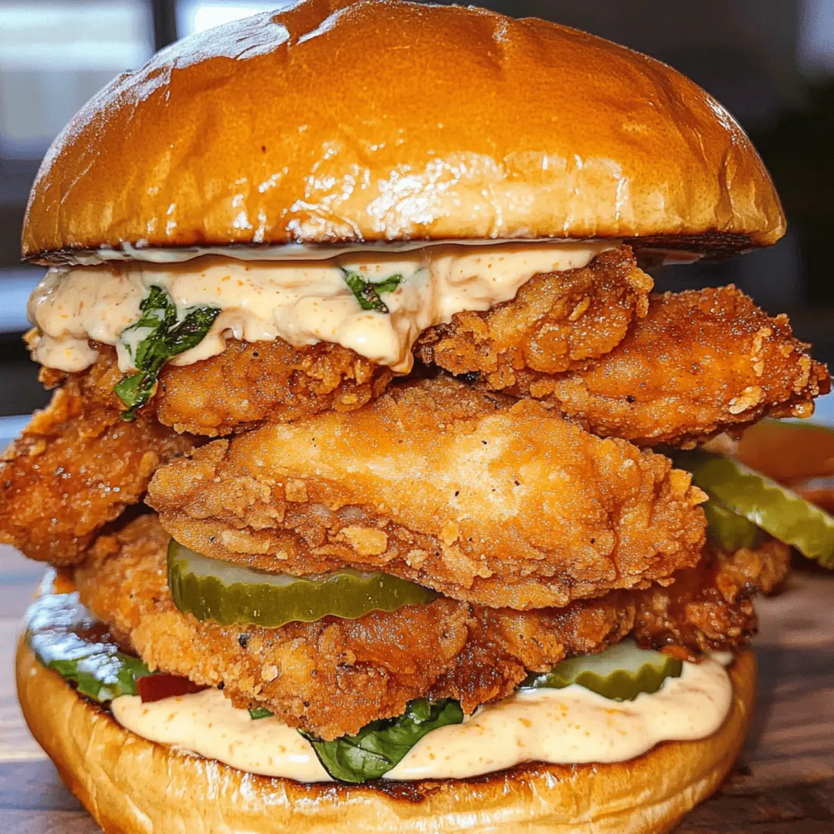 Delicious Spicy Chicken Sandwich with Creamy Homemade Sauce Recipe