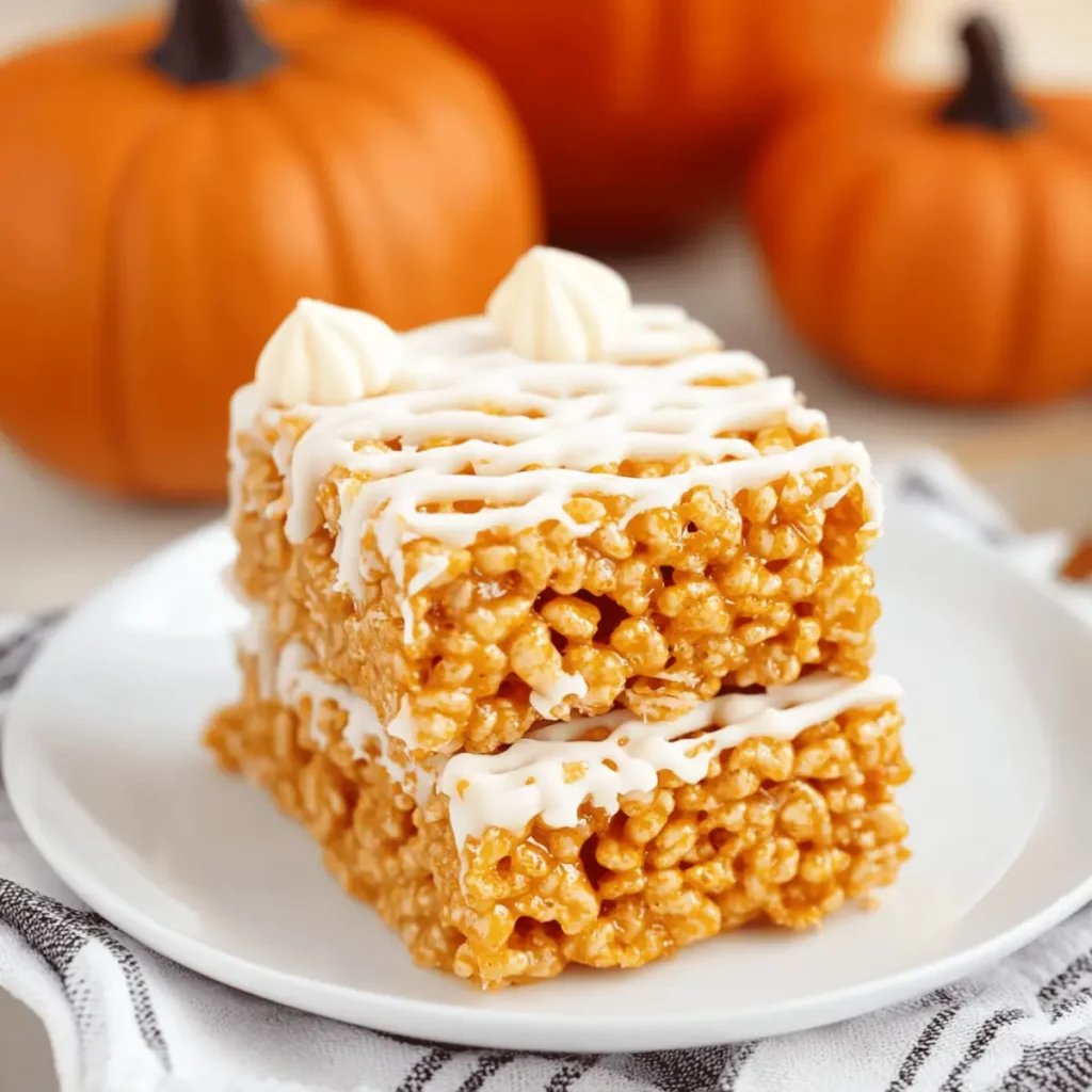Pumpkin Pie Rice Krispies Treats