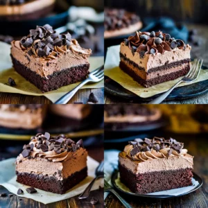 Decadent Triple-Layer Chocolate Mousse Cake