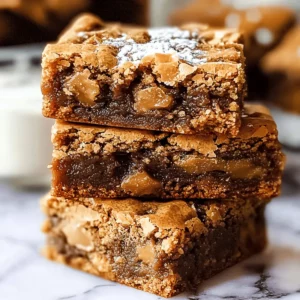 Salted Toffee Espresso Blondies