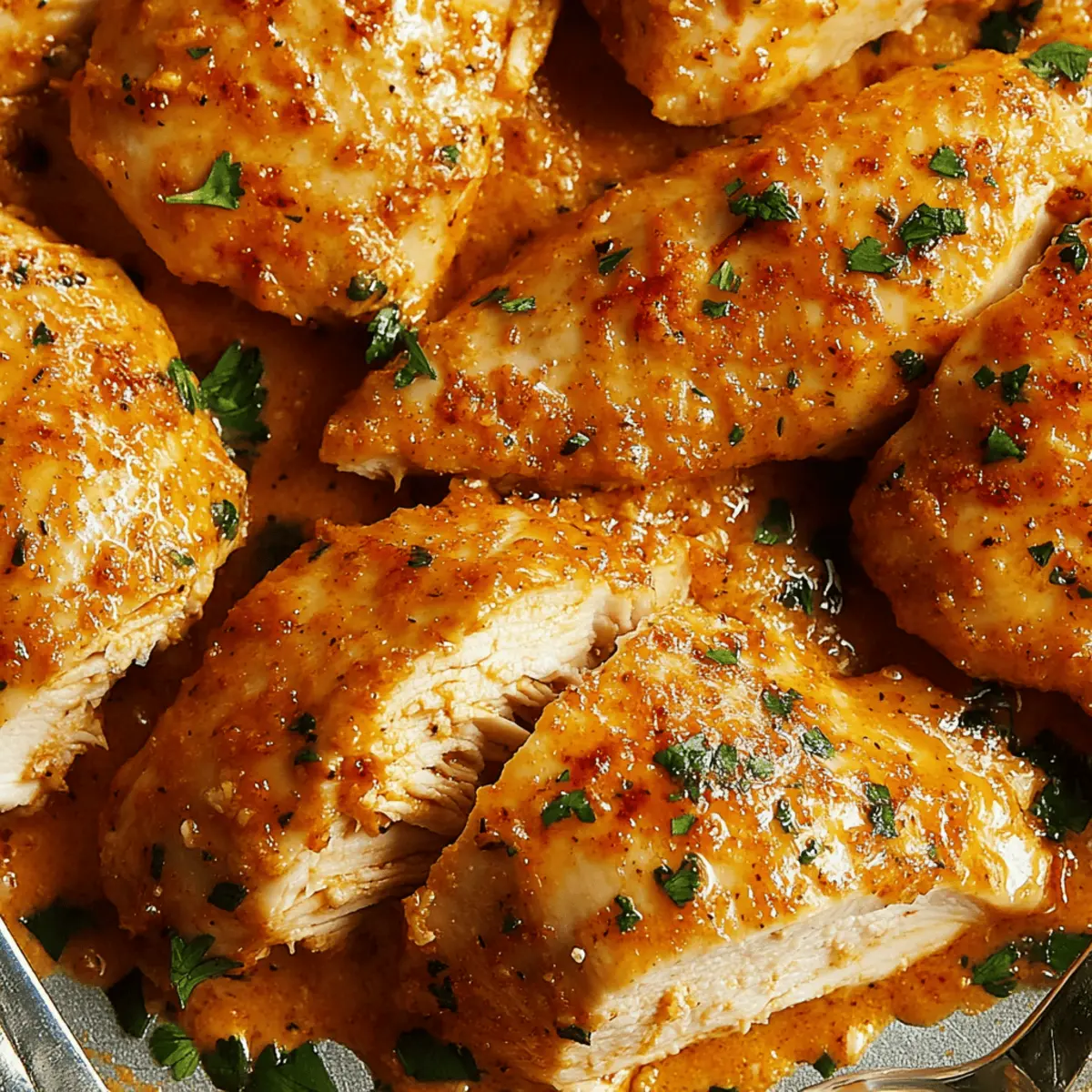 Melt in Your Mouth Chicken with Sour Cream and Parmesan Bake