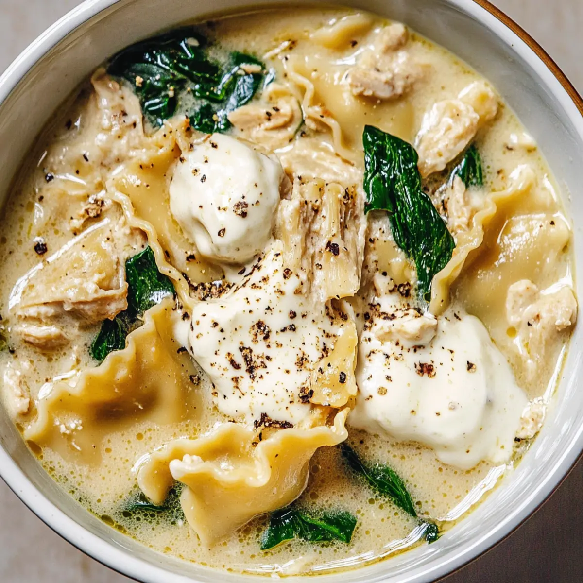 Cozy White Lasagna Soup with Creamy Flavor Perfect for Winter