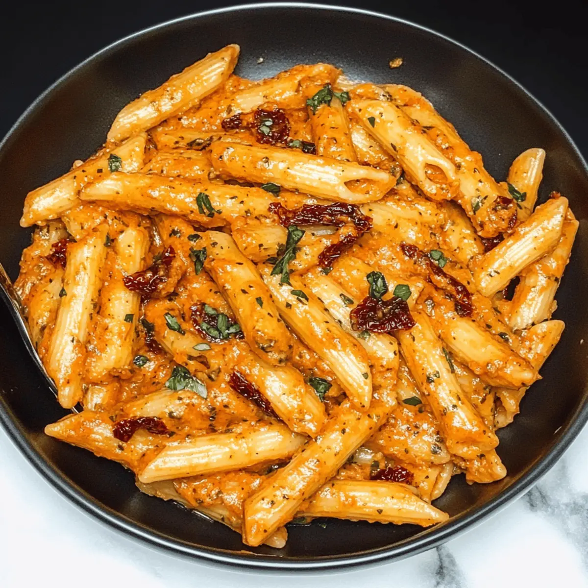 Creamy Sun-Dried Tomato Vegan Pasta Ready in Just 25 Minutes