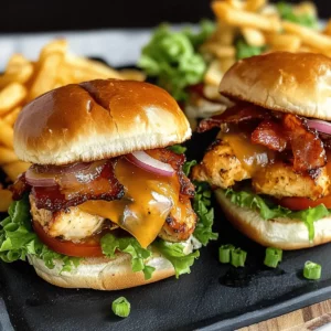 Honey Mustard BLT Chicken Sliders