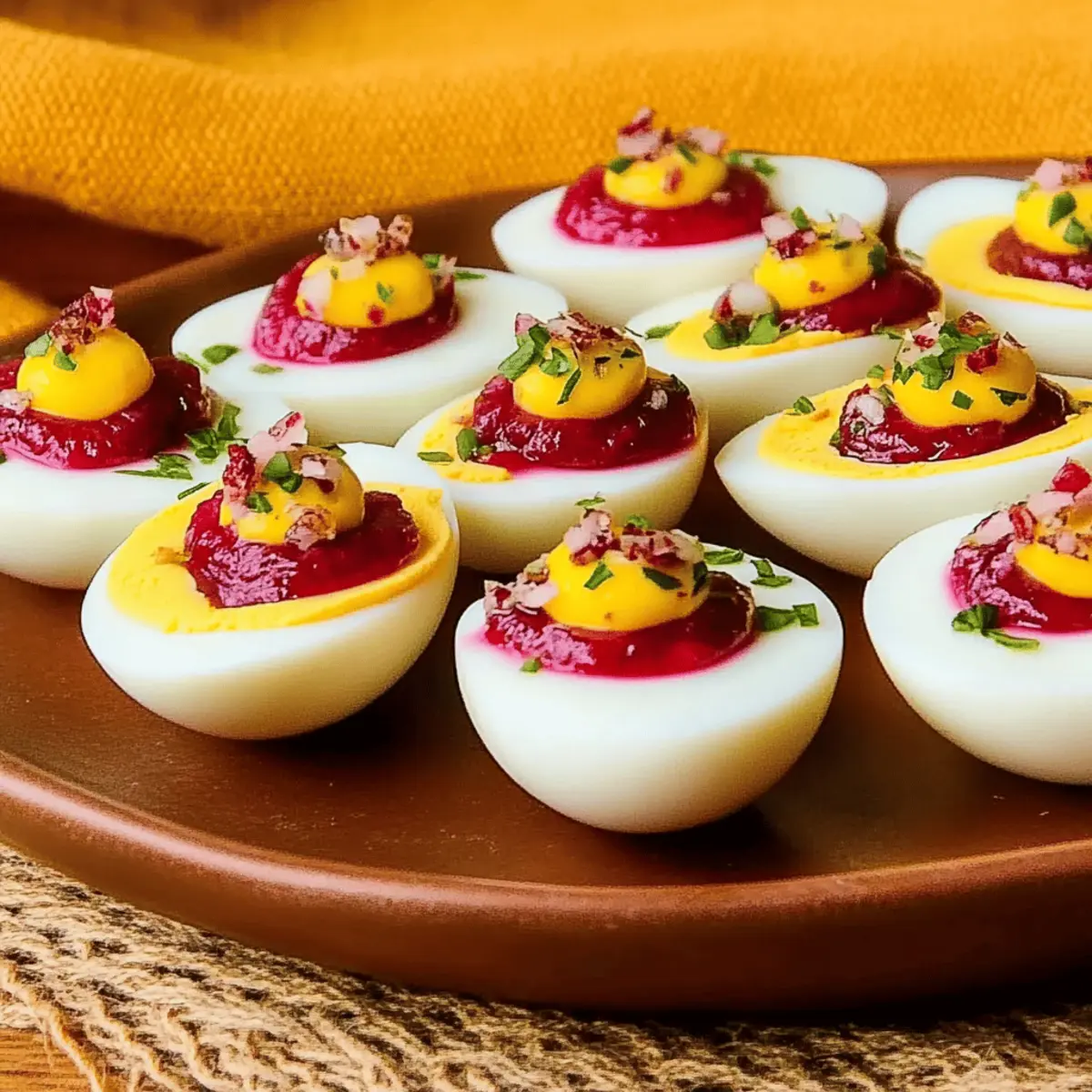 Delicious Harvest Cranberry Deviled Eggs for Festive Gatherings