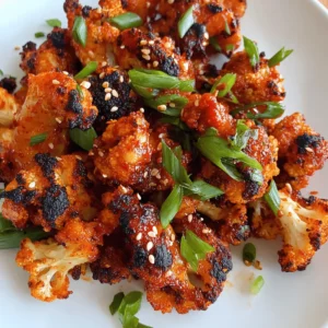 Air-Fried Korean Chili Cauliflower