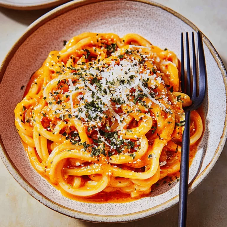 Creamy Gochujang Udon Noodles
