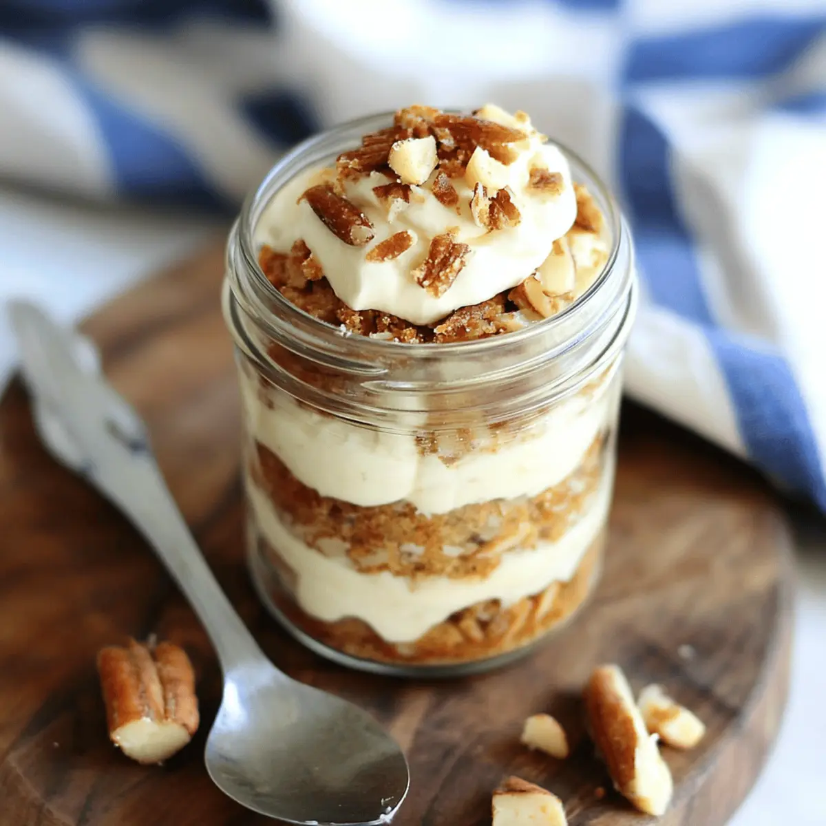 Delicious Carrot Cake in a Jar with Cream Cheese Frosting Recipe