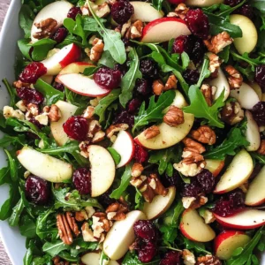 Apple Cranberry Walnut Salad