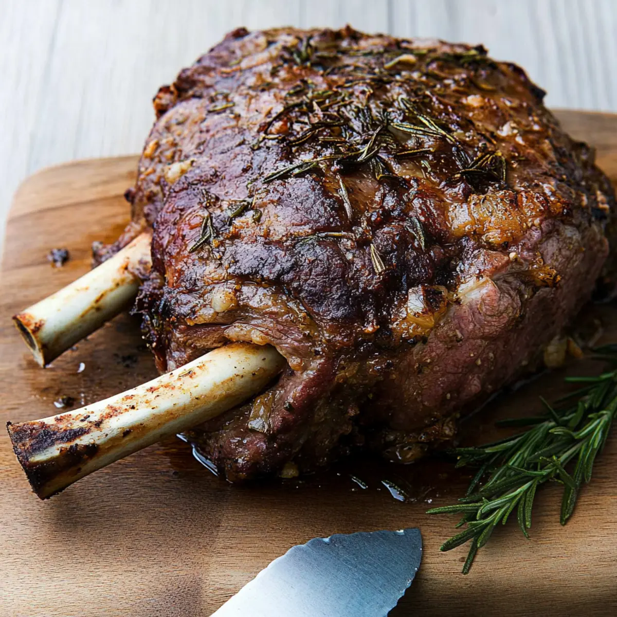 Fork-Tender Slow-Roasted Lamb Shoulder with Rosemary & Garlic Recipe