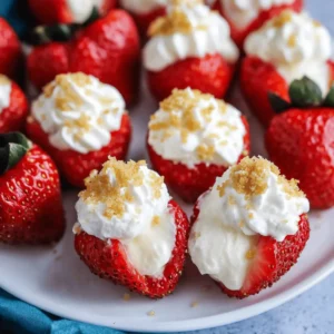 Cheesecake Stuffed Strawberries