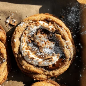 Whisky Brown Butter S’mores Cookies