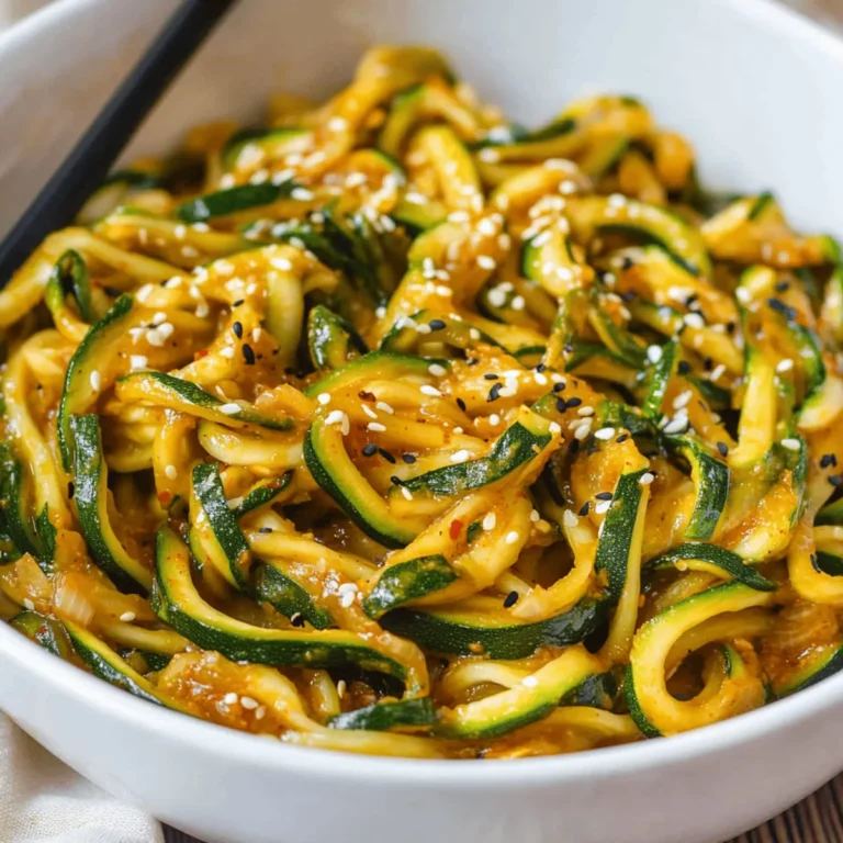 Spicy Garlic Chinese Zucchini Noodles