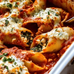 Easy Spinach and Ricotta Stuffed Shells