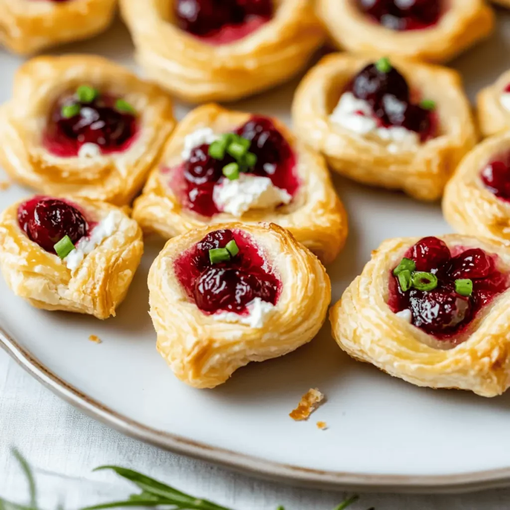 Cranberry Cream Cheese Crescent Bites