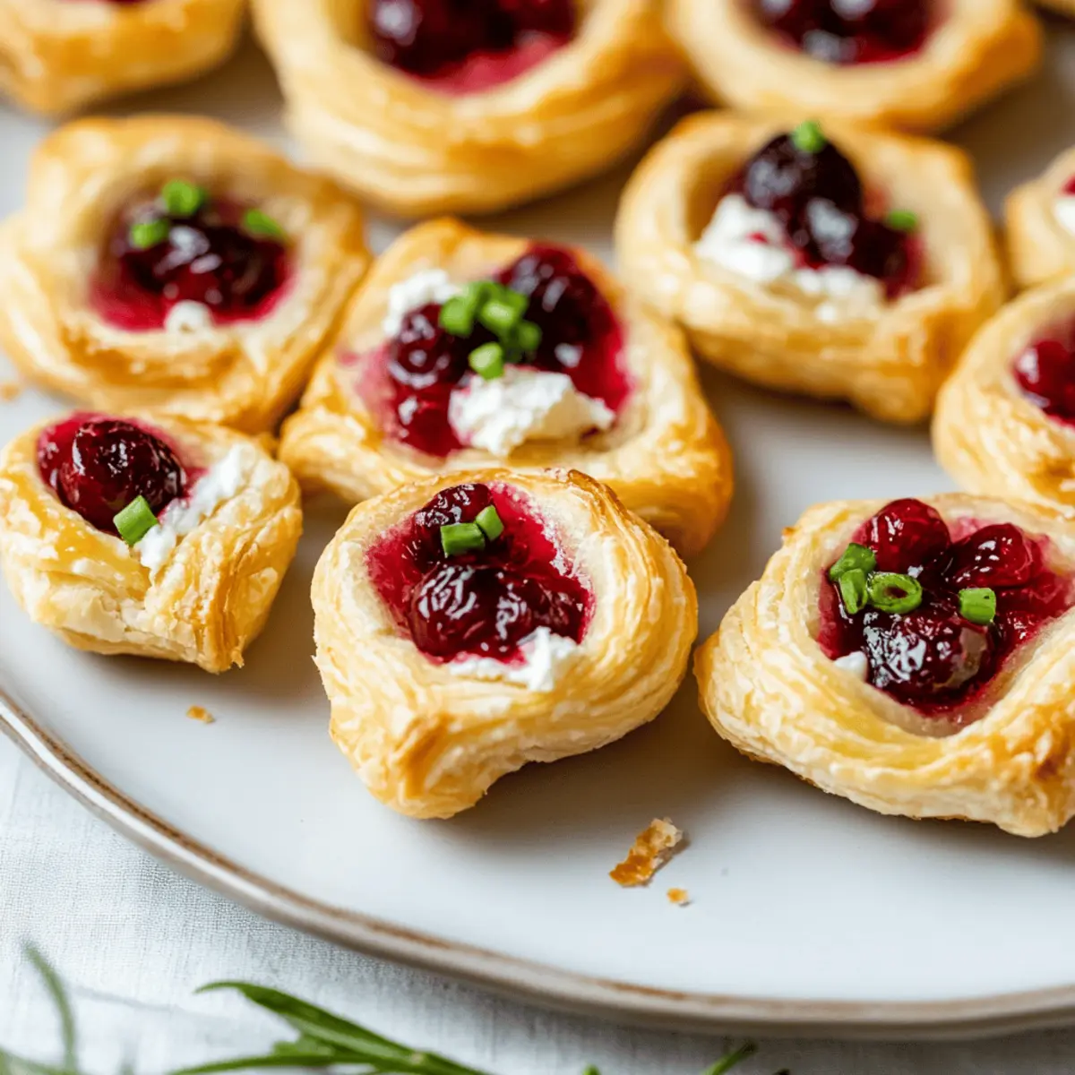 Cranberry Cream Cheese Crescent Bites