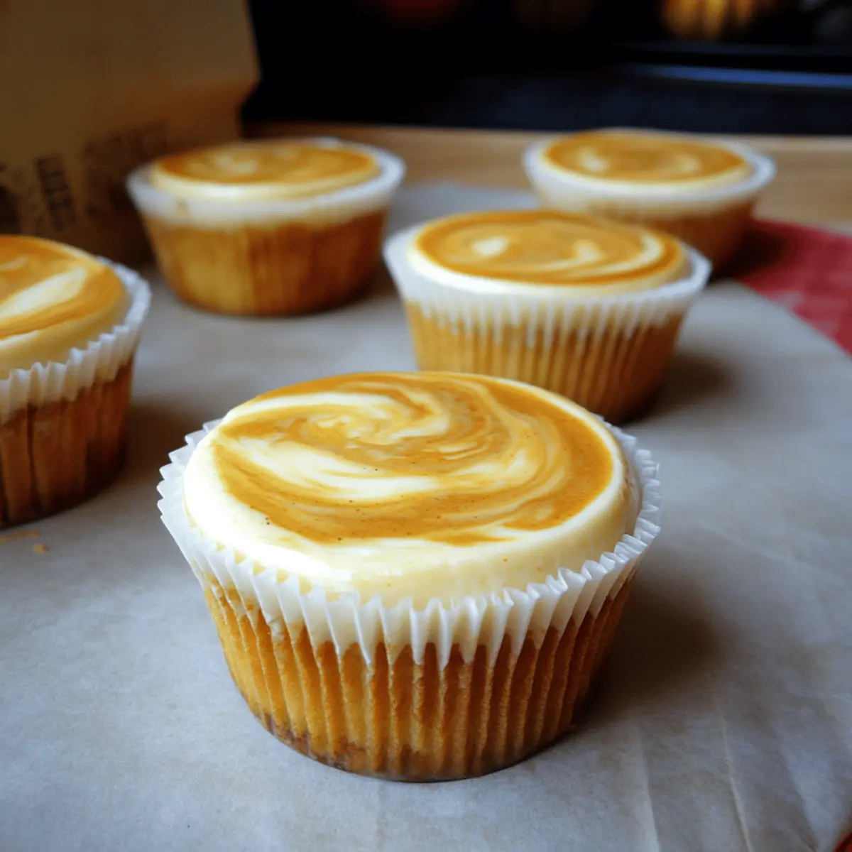 Delicious Mini Pumpkin Swirled Cheesecakes for Fall Celebrations