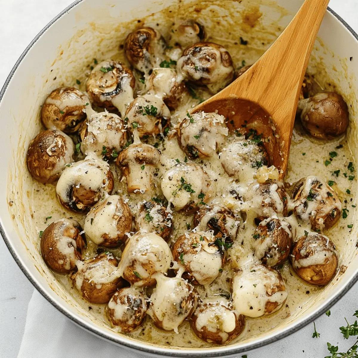 GARLIC PARMESAN MUSHROOMS