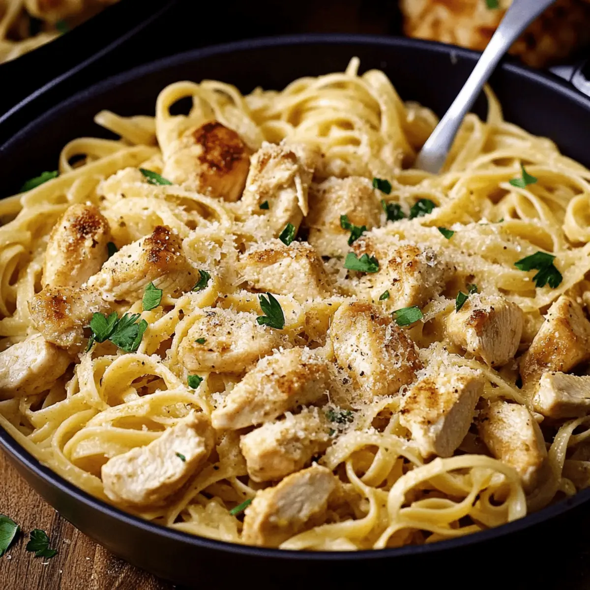 Easy Garlic Parmesan Chicken Pasta
