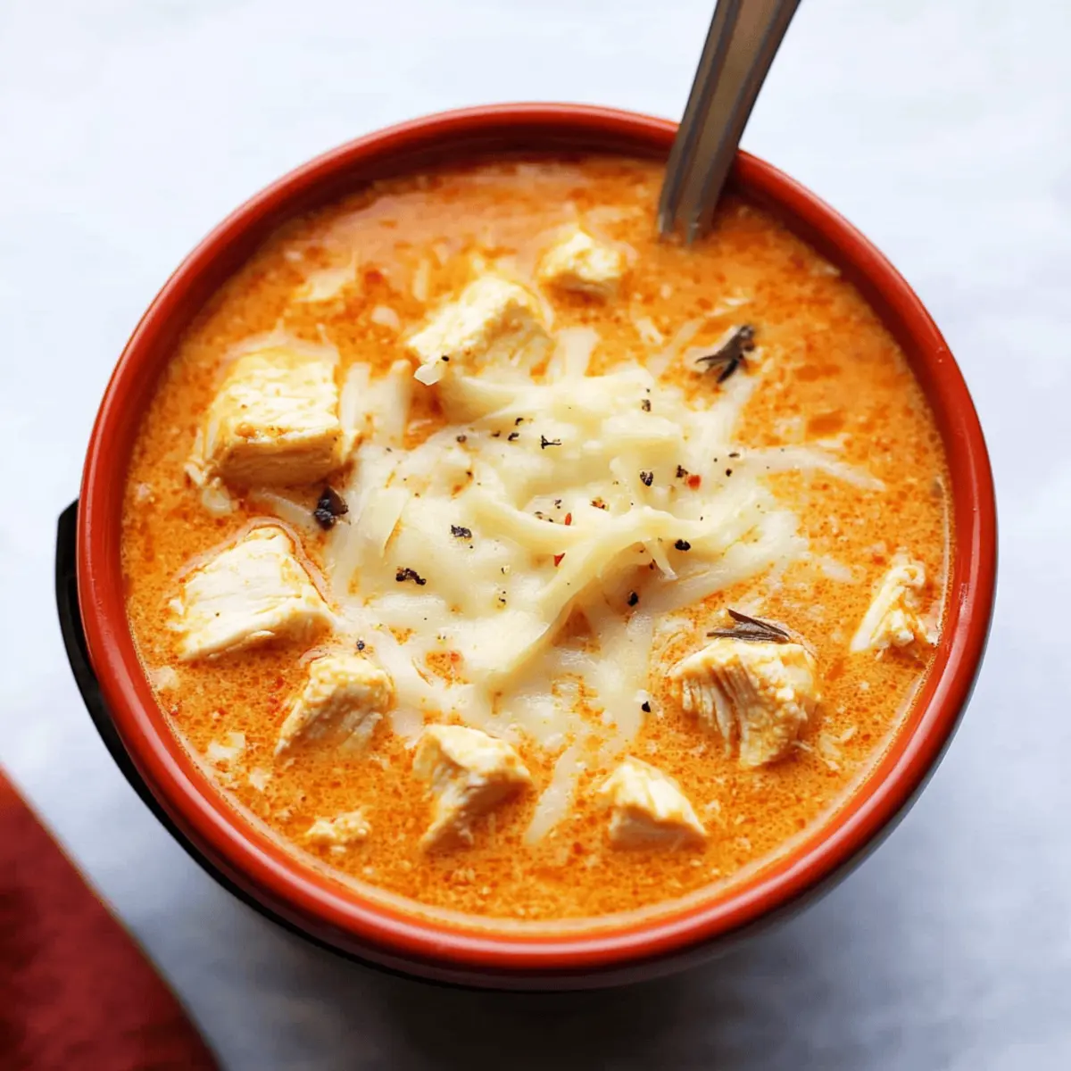 Easy Creamy Chicken Parmesan Soup in the Instant Pot Recipe