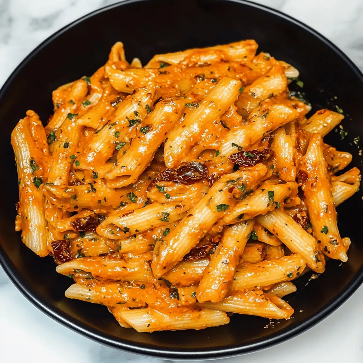 Creamy Sun-Dried Tomato Vegan Pasta